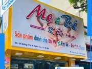 Bảng hiệu shop mẹ và bé