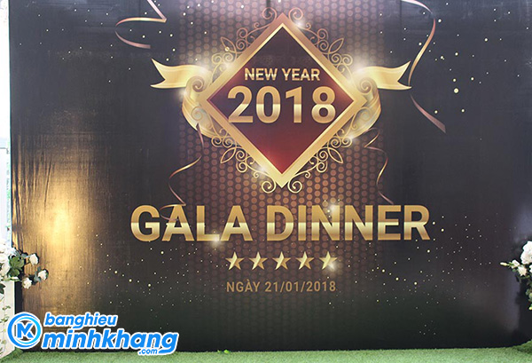 30+ Mẫu Backdrop Gala Dinner Đẹp - Tải file miễn phí | Bảng Hiệu Minh Khang